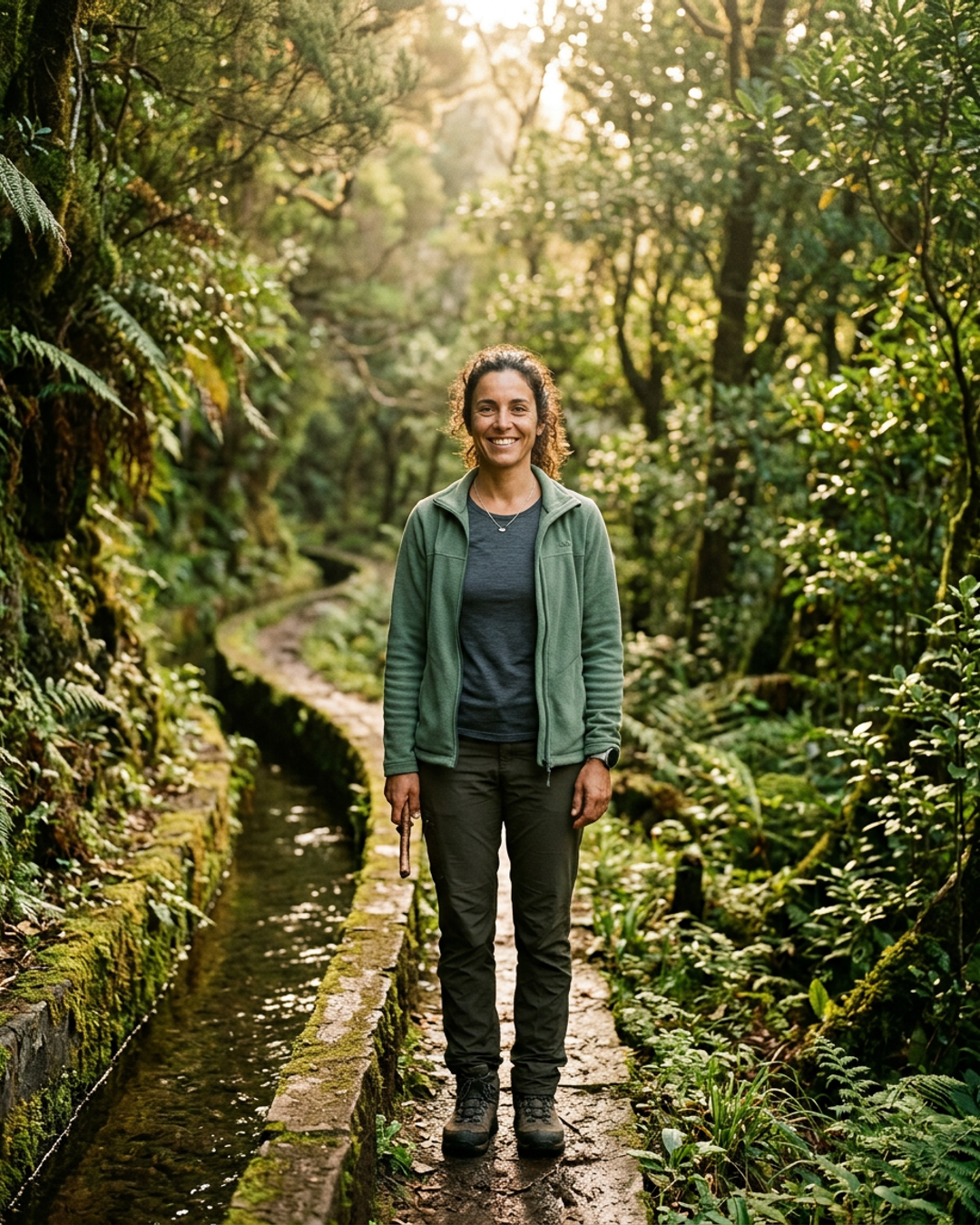 Ana-Maria Efta, local guide on a Madeiran levada trail